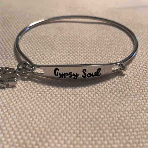 Gypsy Soul Lotus Stainless Bracelet - Picture 3 of 4